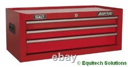 Sealey AP223 Add On Step Up Toolbox Mid Chest Ball Bearing Runners Slides Red