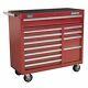 Sealey Ap41120 Rollcab 12 Drawer With Ball Bearing Runners Heavy-duty Red
