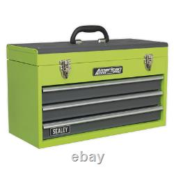 Sealey AP9243BBHV 3 Drawer Portable Green Tool Chest With Ball Bearing Runners