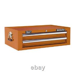 Sealey Ap26029To Add-On Chest 2 Drawer With Ball Bearing Runners Orange