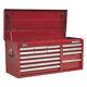 Sealey Ap41149 Topchest 14 Drawer With Ball Bearing Runners Heavy-duty Red