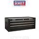 Sealey Black Mid Box 3 Drawer Stack Black Tool Chest Ap223b 670 X 315 X 255mm