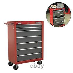 Sealey Locking Rollcab 7 Drawer Mechanics Tool Box/Chest Red & Grey AP22507BB