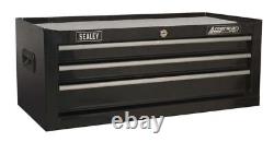 Sealey Mid-Box Tool Chest 3 Drawer with Ball-Bearing Slides Black AP223B