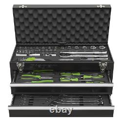 Sealey Siegen Portable Tool Chest 2 Drawer with 90pc Tool Kit S01055