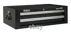 Sealey Superline PRO Mid-Box Tool Chest 2 Drawer Black