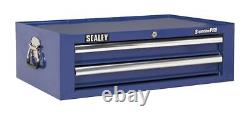 Sealey Superline PRO Mid-Box Tool Chest 2 Drawer Blue