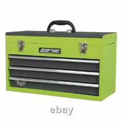 Sealey Tool Chest 3 Drawer Portable Hi-Vis Green AP9243BBHV