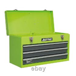 Sealey Tool Chest 3 Drawer Portable Hi-Vis Green Part No. AP9243BBHV