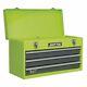 Sealey Tool Chest 3 Drawer Portable With Ball Bearing Runners Hi-vis Green