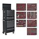 Sealey Tool Chest Combination 14 Drawer Black With 446pc Tool Kit