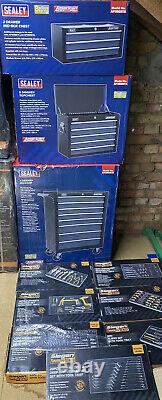 Sealey Tool Chest Combination 16 Drawer with Ball-Bearing Slides Black/Grey