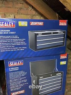 Sealey Tool Chest Combination 16 Drawer with Ball-Bearing Slides Black/Grey
