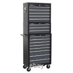 Sealey Tool Chest Combination 16 Drawer with Ball-Bearing Slides Black/Grey AP