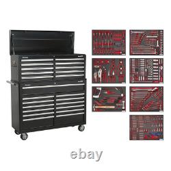 Sealey Tool Chest Combination 23 Drawer Black with 446pc Tool Kit
