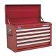 Sealey Topchest 5 Drawer With Ball Bearing Runners Red Tool Chest Ap33059