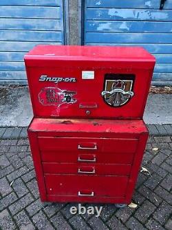 Snap on tool box top box chest roll cab 26 9 draw 4 vintage retro