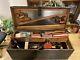 Stunning Vintage Carpenters Tool Box Chest With Immaculate Tools & Clamps