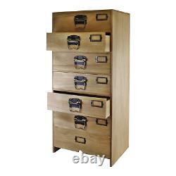 Tall Wooden Chest of Drawers
