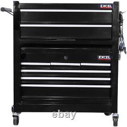 Tool Box Chest Cabinet Top Box And Rollcab With 8 Drawer Storage Portable New