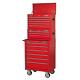 Tool Box Top Chest, Mid Box & Roll Cab 14 Drawer Stack Red Sealey Ap22stack