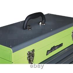 Tool Chest 3 Drawer Portable, Hi-Vis Green / Grey SealeyAP9243BBHV