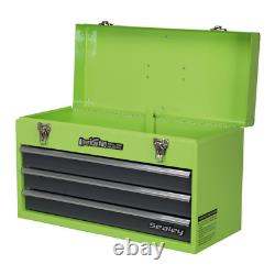 Tool Chest 3 Drawer Portable, Hi-Vis Green / Grey SealeyAP9243BBHV