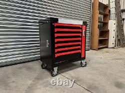 Tool Chest Box Trolley Cabinet With Tools Steel Top Workshop Storage Carrier