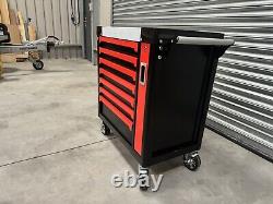 Tool Chest Box Trolley Cabinet With Tools Steel Top Workshop Storage Carrier