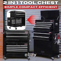 Tool Chest Cabinet Large 8 Drawer Roller Wheels Top Box Tools Holder Chest