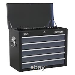Tool Chest Combination 16 Drawer with Ball Bearing Slides Black/Grey AP35STACK