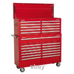 Tool Chest Combination 23 Drawer with Ball Bearing Slides Red SealeyAP52COMBO1