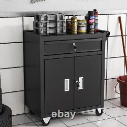 Tool Chest Trolley Cabinet with Drawers Steel Workshop Storage Carrier Toolbox