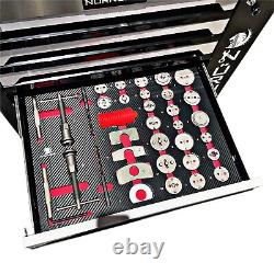 Tool Chest Trolley With 6 Drawers Tools With Brake Caliper Rewind Tools Black