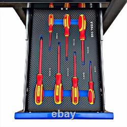 Tool Chest XXL Trolley Roll Cab Cabinet With 10 Drawers Full Of Tools & Storage