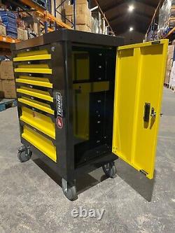 Tool Trolley Cabinet 7 Drawer with Tools Workshop Storage Chest Carrier ToolBox