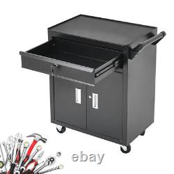 Tool Trolley Cabinet Chest Tool Box Garage Workshop Tools Cabinet Drawer Locking