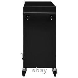 Tool Trolley with 4 Drawers Tools Cabinet Wheels Garage Storage Chest Box DIY