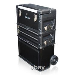 US PRO Tools 3 IN 1 Mobile Rolling Chest Trolley Cart cabinet Wheels Tool Box