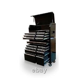US PRO Tools Black Steel Chest Box Snap cabinet tool box FINANCE AVAILABLE