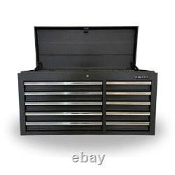 US PRO Tools Black Tool Chest Cabinet Snap Up cabinet tool box finance option