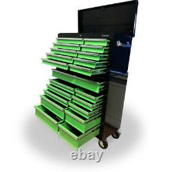 US PRO Tools GREEN BLACK tool Chest Box cabinet toolbox SPECIAL EDITION! Snap up