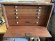 Union Engineers Toolbox In Very Nice Condition / Tool Makers / Cabinet Chest
