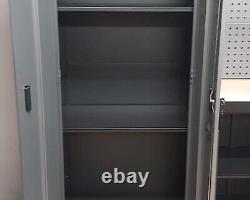 Us Pro Garage Storage System Tool Chest Cabinet Box Grey / Black Finance Options