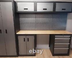 Us Pro Garage Storage System Tool Chest Cabinet Box Grey / Black Finance Options