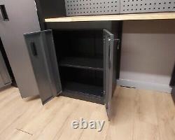 Us Pro Garage Storage System Tool Chest Cabinet Box Grey / Black Finance Options