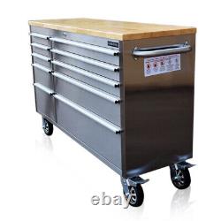 Us Pro Tool Chest Box Bench Stainless Steel Cabinet 55 Finance Available
