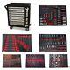 Us Pro Tool Chest Box With Tools Trays 8 Drawer Roller Cabinet 262 Pc New