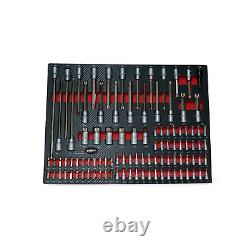 Us Pro Tool Chest Box With Tools Trays 8 Drawer Roller Cabinet 262 Pc New