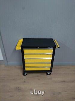 Us Pro Tools Yellow Black Steel Chest Tool Box Roller Cabinet 5 Drawers